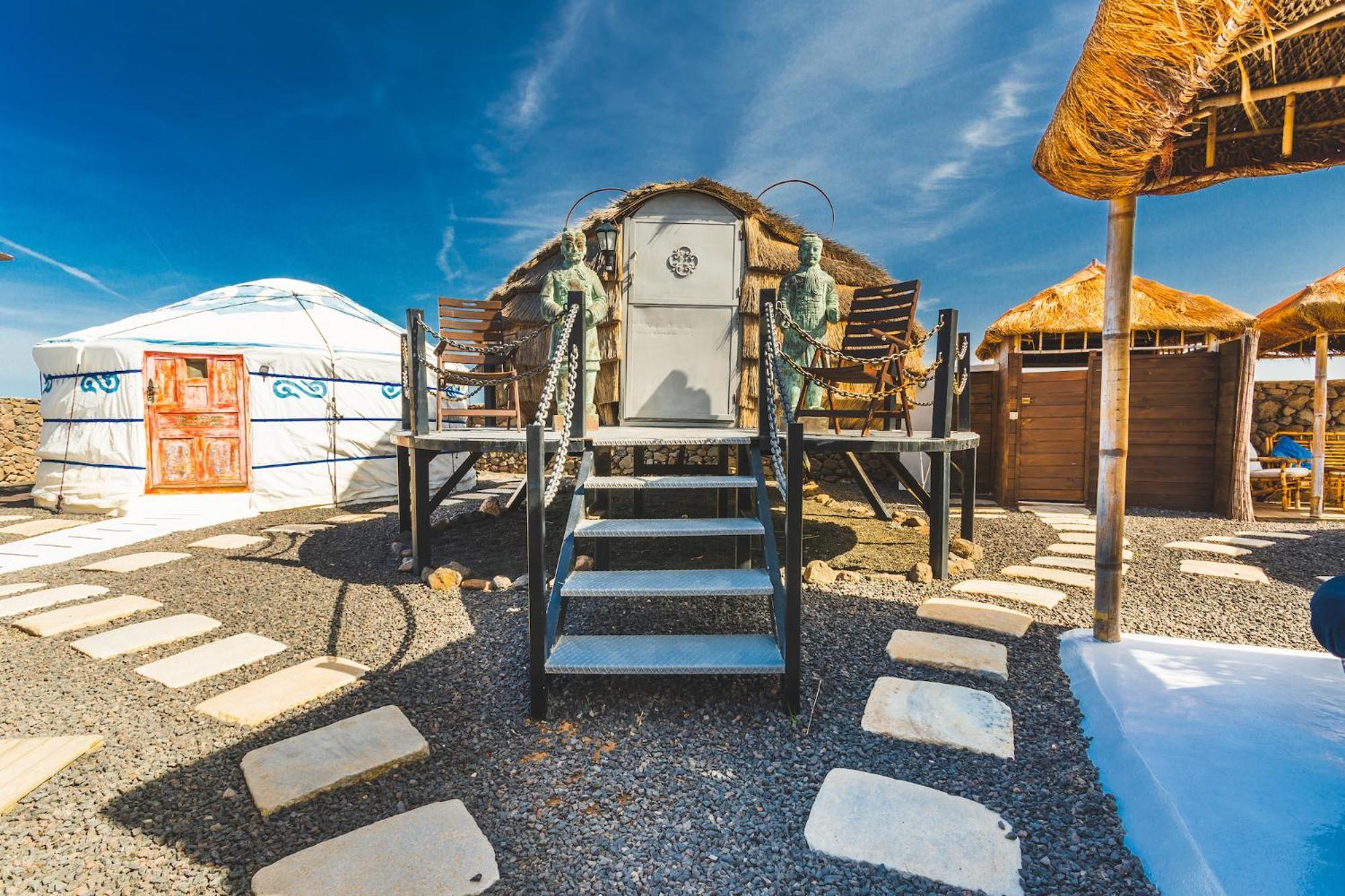 Finca De Arrieta Village - Yurts And Stone Cottages - Shared Pool - Walking Distance To Arrieta Beach - Eco Friendly Tabayesco Zewnętrze zdjęcie